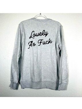 Hell Babes Lovely AF Grey Crewneck Sweater - Size L